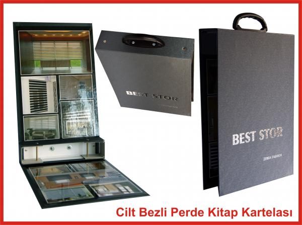 cilt bezli perde kartela kitap kartelası